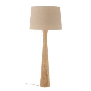 Creative Collection - Leonor Gulvlampe, Natur, Gummitræ - Ø45 Ã H130 cm
